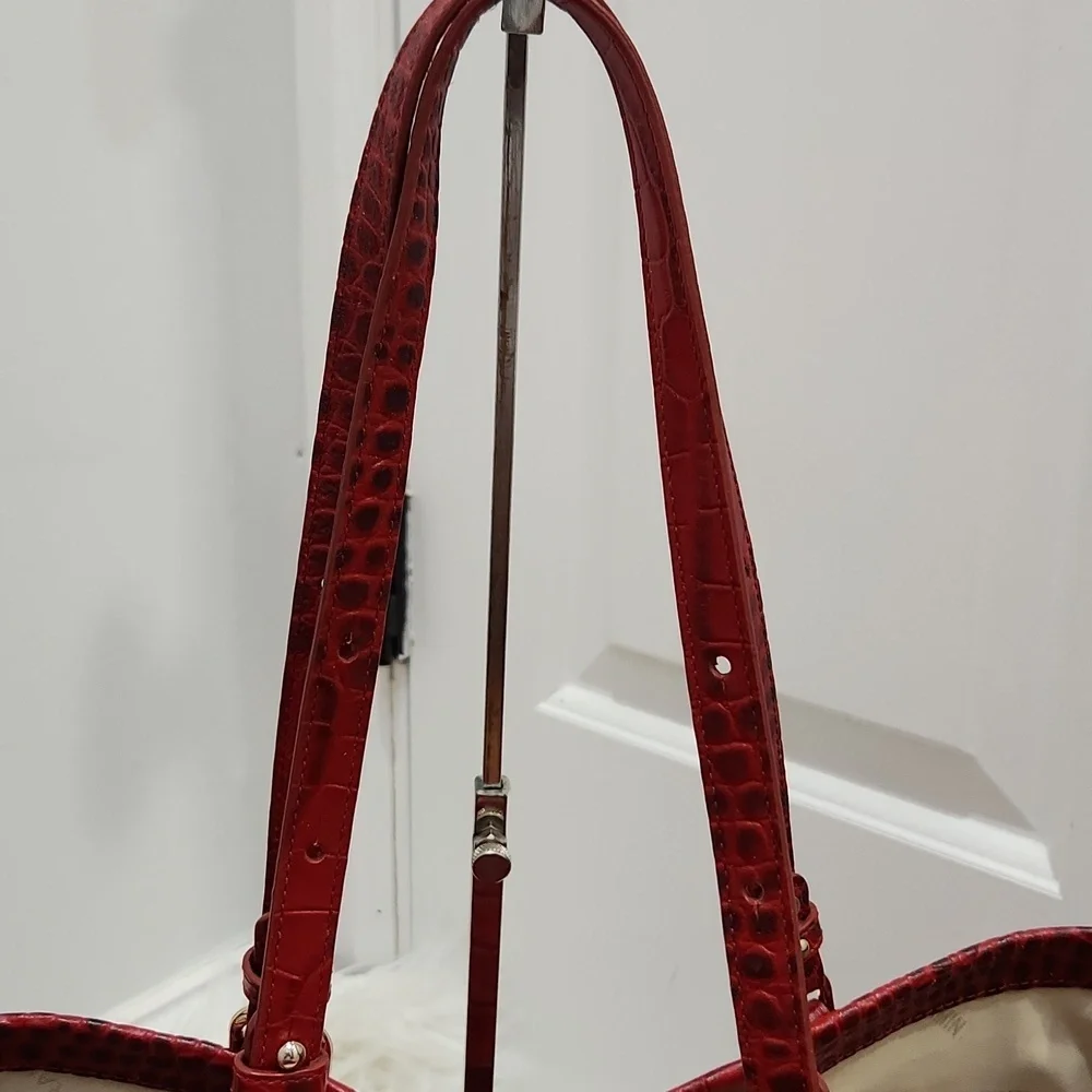 ❤️▪️BRAHMIN▪️ Tansey Chili Laurence Tote - Genuine Leather Wallet Set Bundle